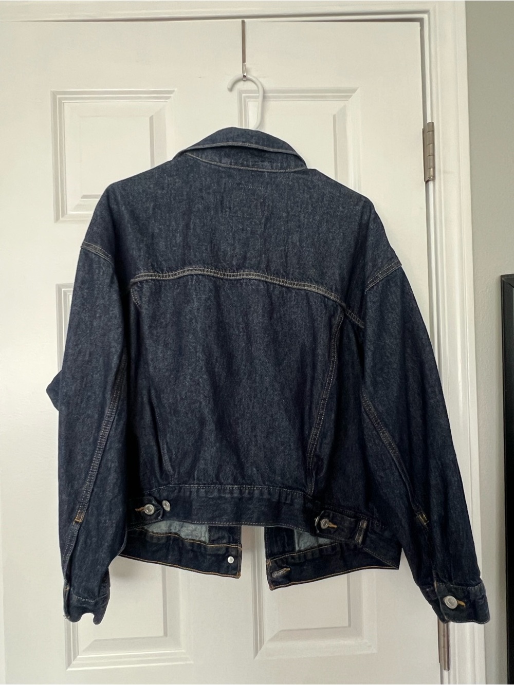 Levi's Dark Indigo Denim Jacket wonens XL - Picture 4 of 9
